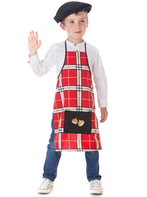 Kit o costume da venditore di castagne (a quadri) - Kiabi