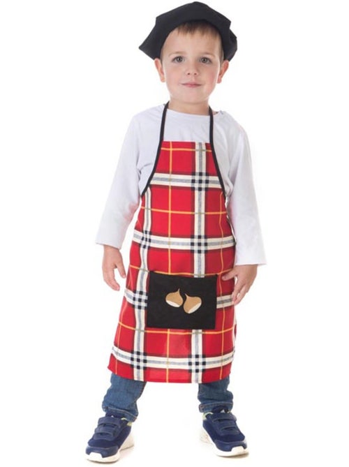 Kit o costume da venditore di castagne (a quadri) - Kiabi