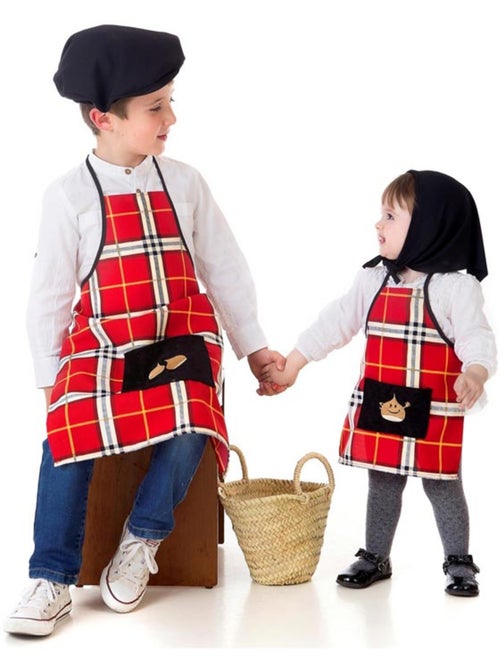 Kit o costume da venditore di castagne (a quadri) - Kiabi