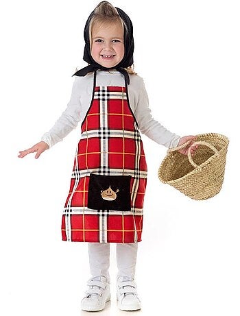 Kit o costume del venditore di castagne (a quadri)
