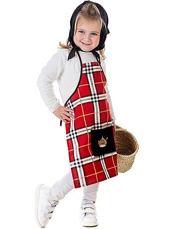 Kit o costume del venditore di castagne (a quadri)