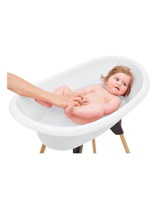 Kit per il bagno del bebè Thermobaby Vasco con supporto pieghevole e tubo di scarico - Kiabi Kit per il bagno del bebè Thermobaby Vasco con supporto pieghevole e tubo di scarico - Kiabi