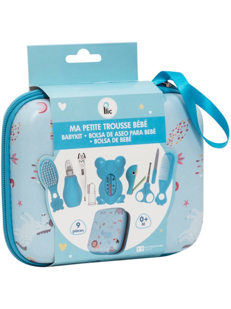 Kit per la cura del bambino da 9 pezzi con accessori igiene Blu - Kiabi