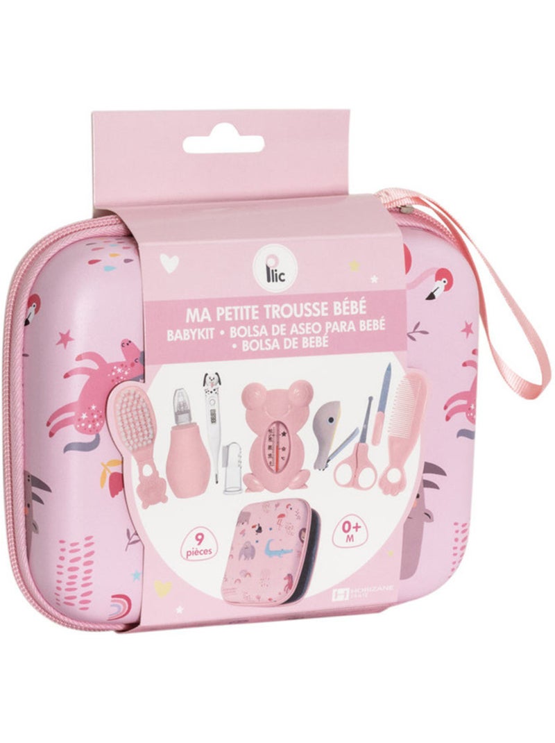 Kit per la cura del bambino da 9 pezzi con accessori igiene Rosa - Kiabi