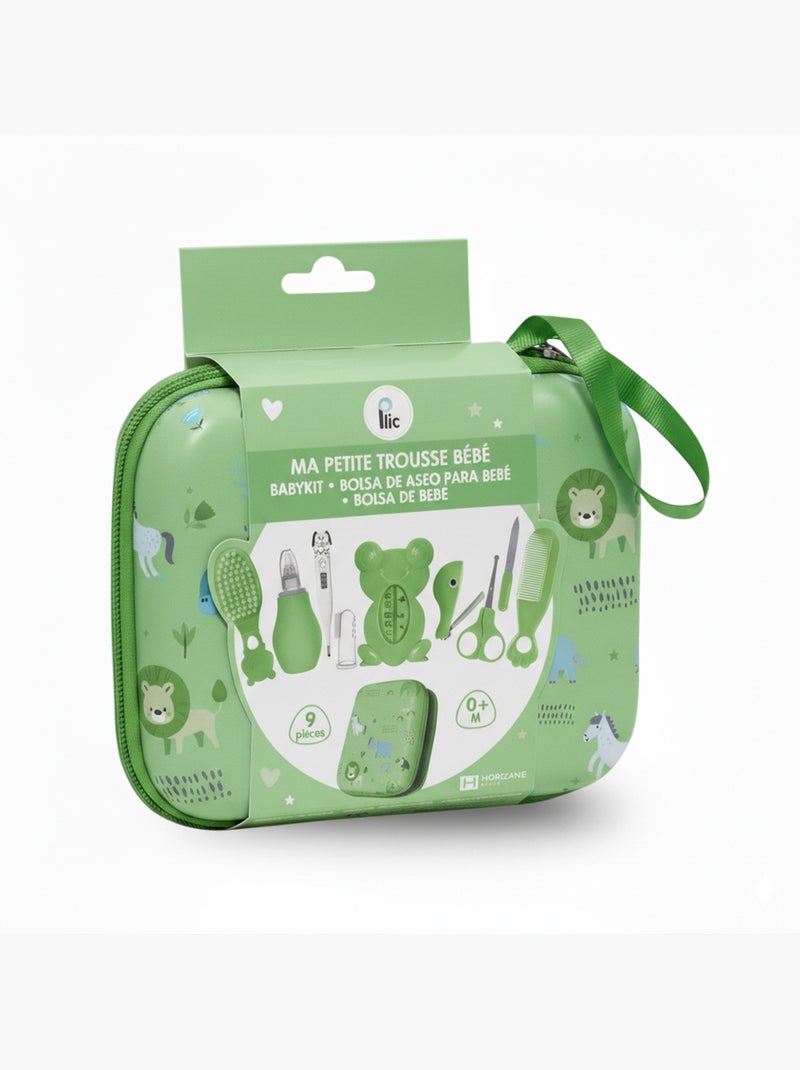 Kit per la cura del bambino da 9 pezzi con accessori igiene Verde - Kiabi