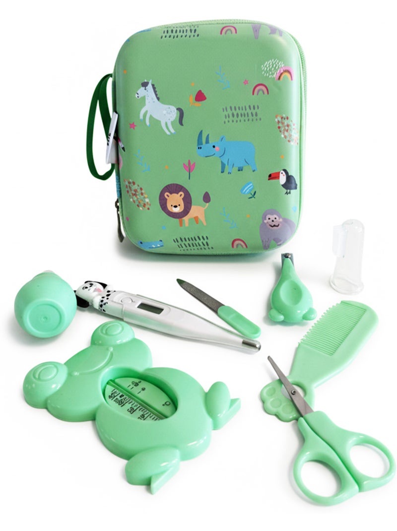 Kit per la cura del bambino da 9 pezzi con accessori igiene Verde - Kiabi
