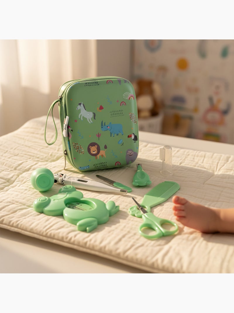 Kit per la cura del bambino da 9 pezzi con accessori igiene Verde - Kiabi