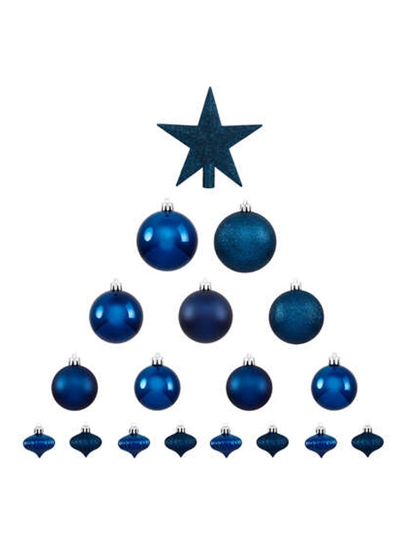 Kit per la decorazione dell'albero di Natale Blu - Kiabi