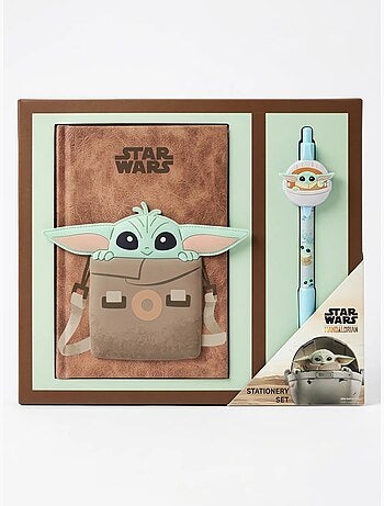 Kit quaderno e penna grogu baby yoda the mandalorian