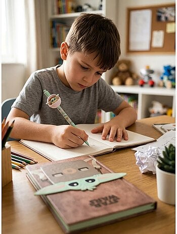 Kit quaderno e penna grogu baby yoda the mandalorian