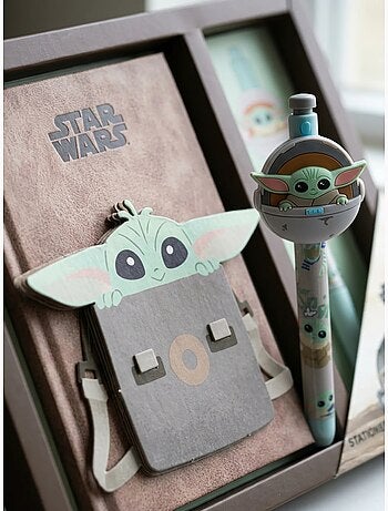 Kit quaderno e penna grogu baby yoda the mandalorian