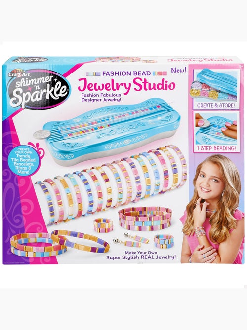 Kit shimmer 'n sparkle bracciali, orecchini e anelli con perline tila - Kiabi Kit shimmer 'n sparkle bracciali, orecchini e anelli con perline tila - Kiabi