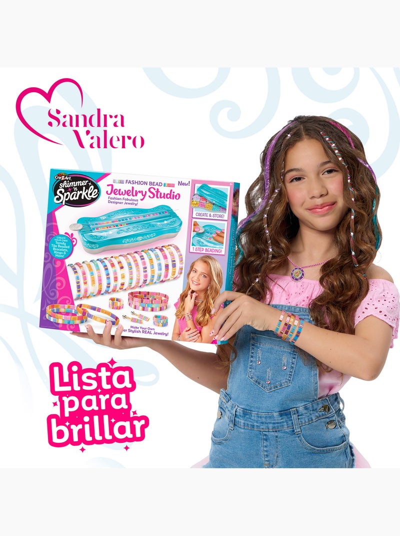 Kit shimmer 'n sparkle bracciali, orecchini e anelli con perline tila N/D - Kiabi