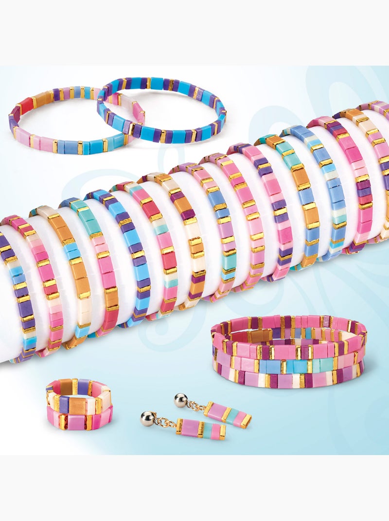 Kit shimmer 'n sparkle bracciali, orecchini e anelli con perline tila N/D - Kiabi