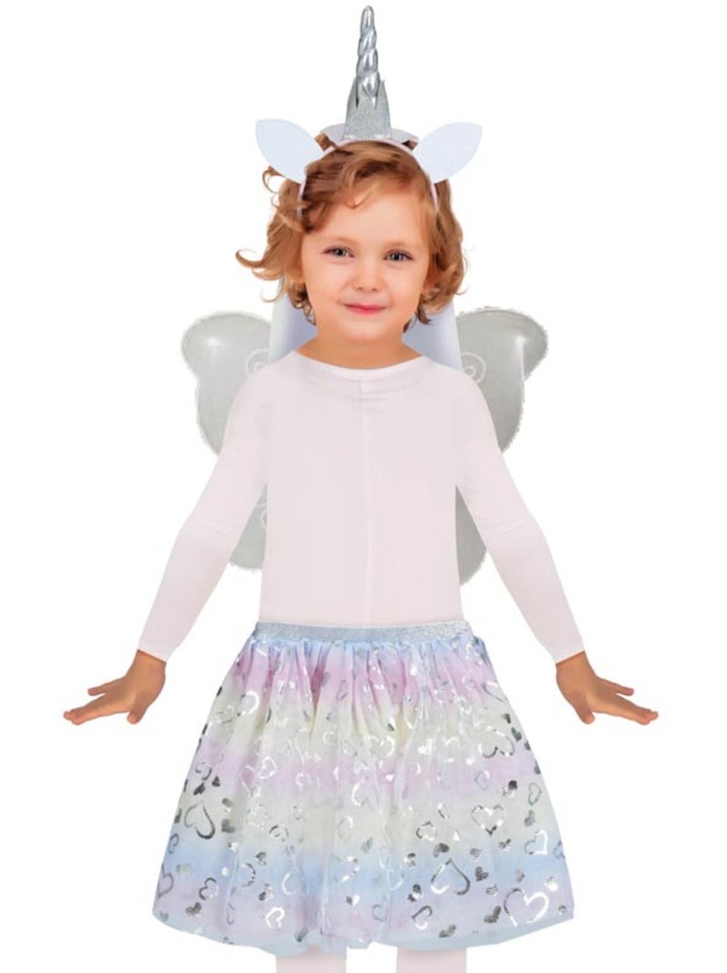 Kit unicorno: cerchietto, ali e tutù Multicolore - Kiabi