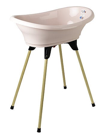 Kit per il bagno del bebè Thermobaby Vasco con supporto pieghevole e tubo di scarico