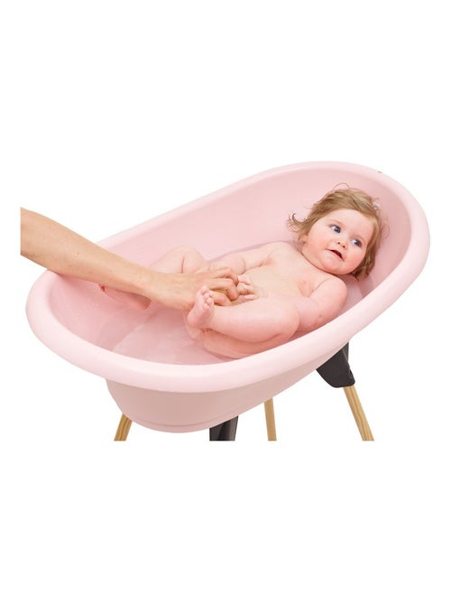 Kit vasca da bagno per bebè Thermobaby VASCO su supporto pieghevole rosa 3 pezzi - Kiabi Kit vasca da bagno per bebè Thermobaby VASCO su supporto pieghevole rosa 3 pezzi - Kiabi