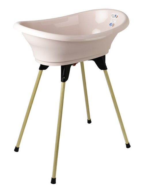 Kit vasca da bagno per bebè Thermobaby VASCO su supporto pieghevole rosa 3 pezzi - Kiabi Kit vasca da bagno per bebè Thermobaby VASCO su supporto pieghevole rosa 3 pezzi - Kiabi