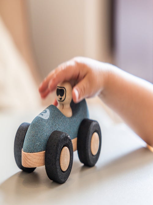 KORKO - Confezione da 2 macchinine da corsa in sughero per neonati - Verde e blu - Kiabi