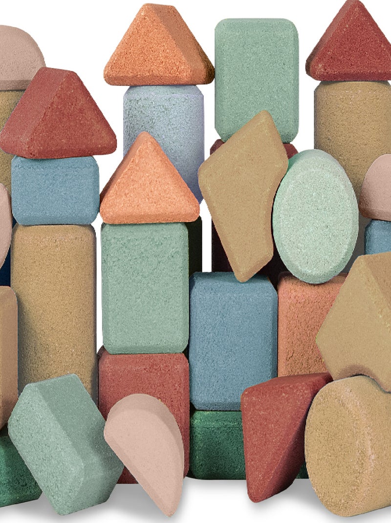 Korko - Set di blocchi da costruzione in sughero - 40 pz Multicolore - Kiabi