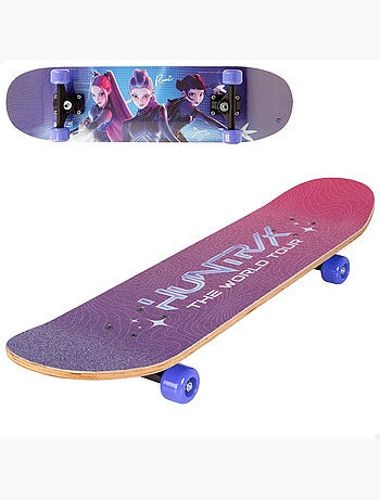 Kpop demon hunters skateboard in legno portata massima 50 kg + 5 anni