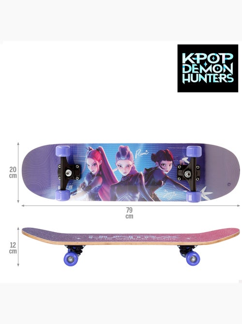 Kpop demon hunters skateboard in legno portata massima 50 kg + 5 anni - Kiabi Kpop demon hunters skateboard in legno portata massima 50 kg + 5 anni - Kiabi