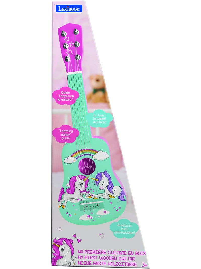 La mia prima chitarra unicorno in legno 21'' / 53 cm Blu - Kiabi