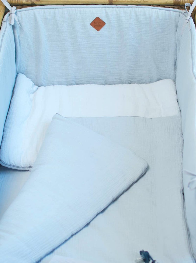 La mia prima coperta di garza di cotone, jeanne | sevira kids | sevira kids Blu - Kiabi