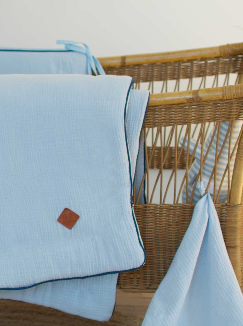 La mia prima coperta di garza di cotone, jeanne | sevira kids | sevira kids Blu - Kiabi