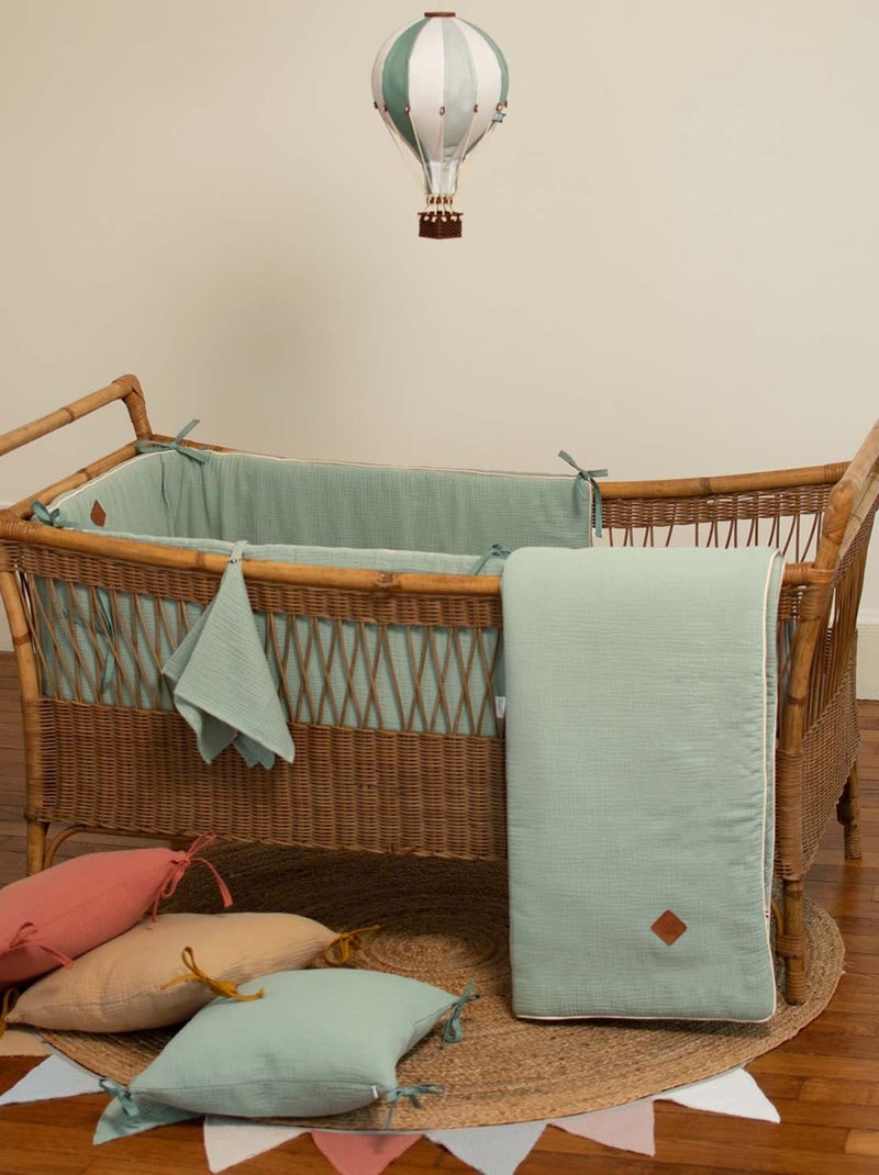 La mia prima coperta di garza di cotone, jeanne | sevira kids | sevira kids Verde acqua - Kiabi