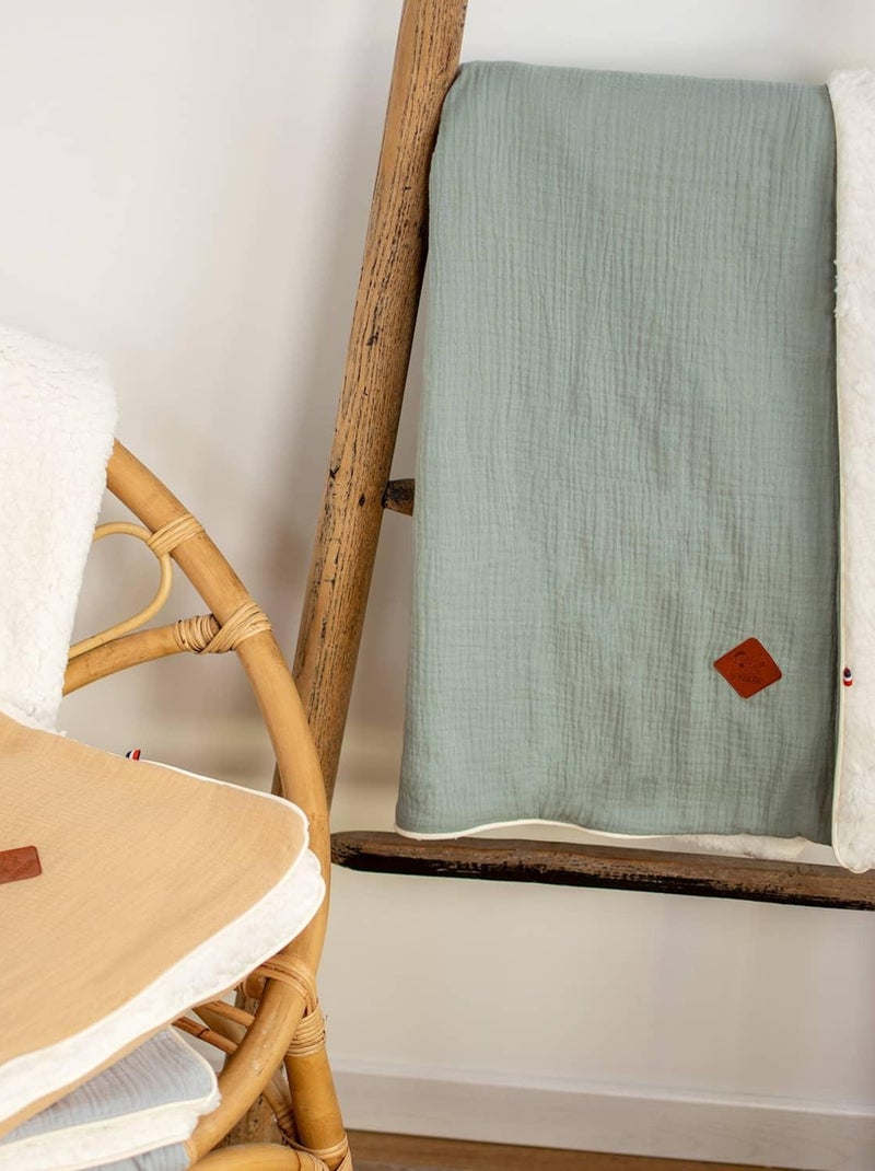 La mia prima coperta sherpa per bambini | sevira kids | sevira kids Verde acqua - Kiabi