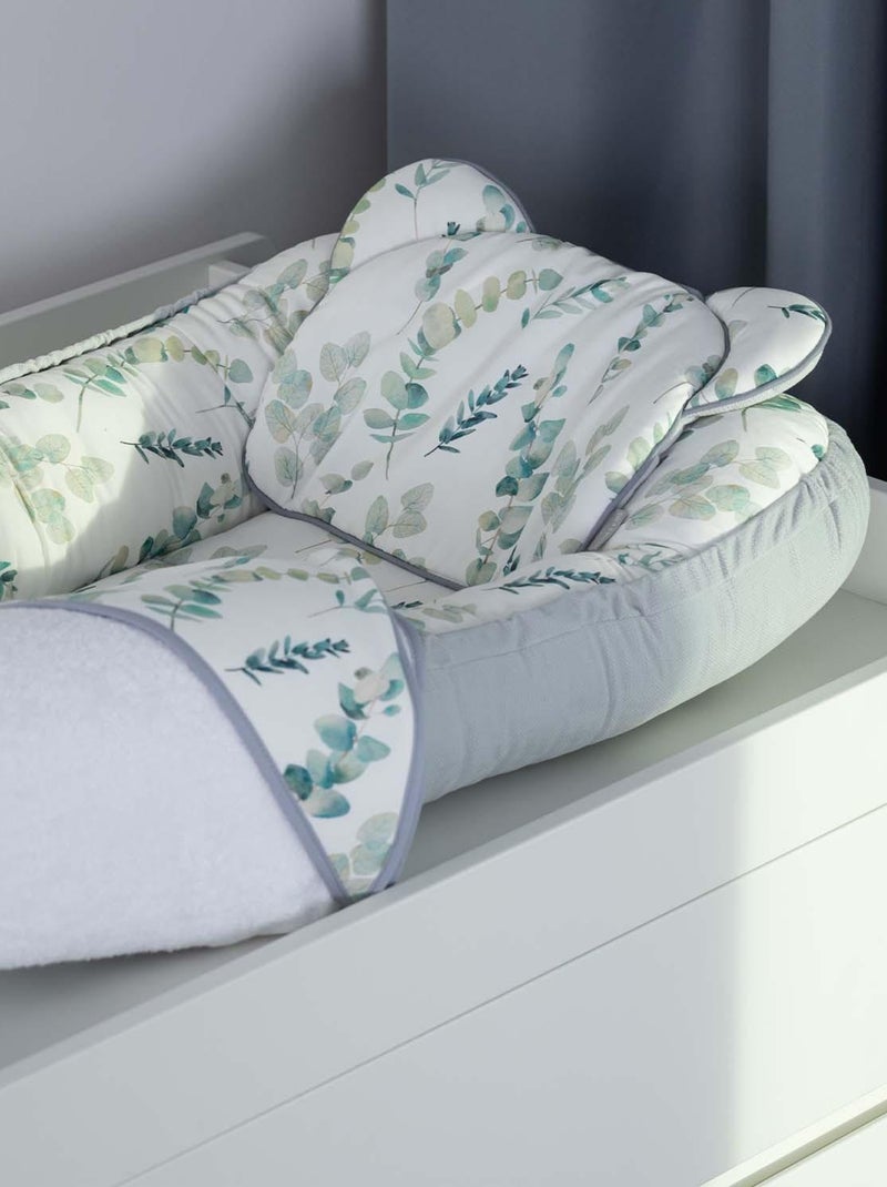 La mia prima mantella da bagno in cotone e bambù, eucalipto | SEVIRA KIDS Bianco - Kiabi