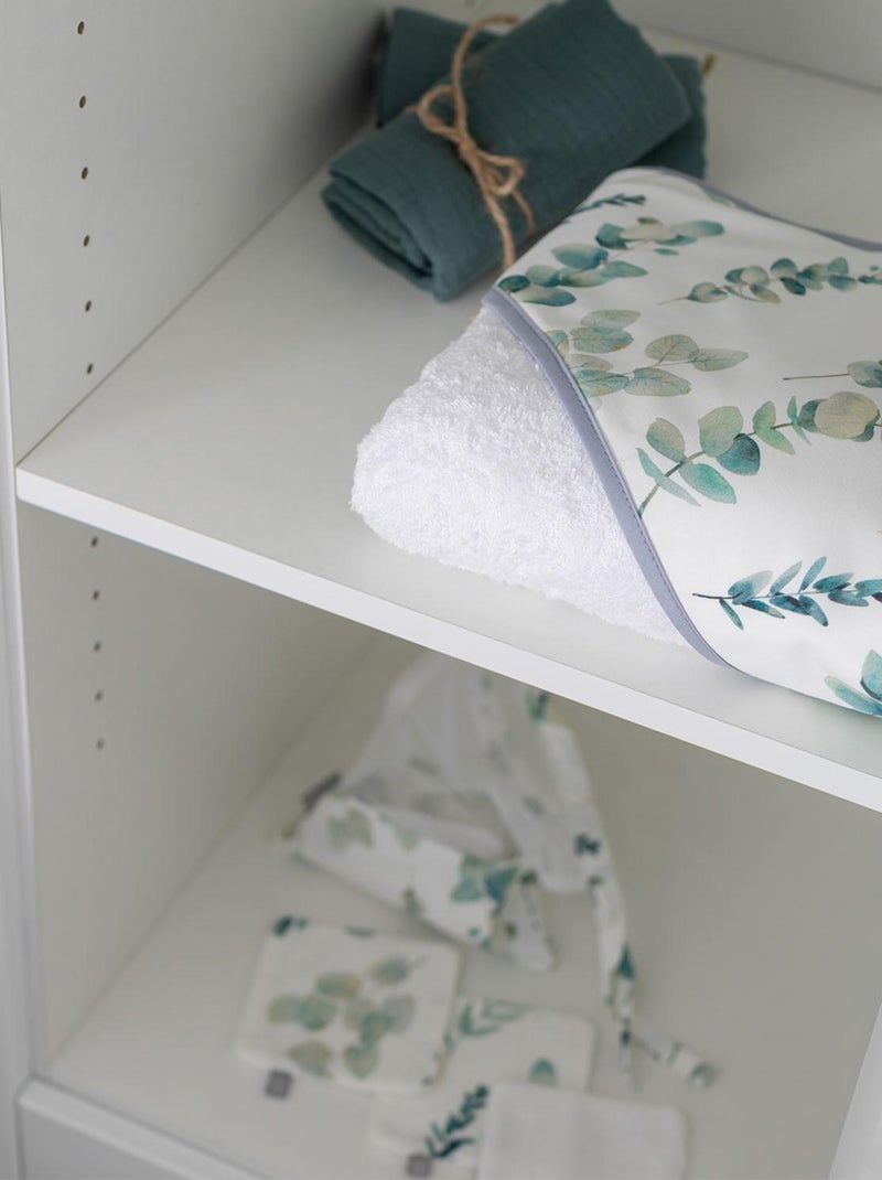La mia prima mantella da bagno in cotone e bambù, eucalipto | SEVIRA KIDS Bianco - Kiabi