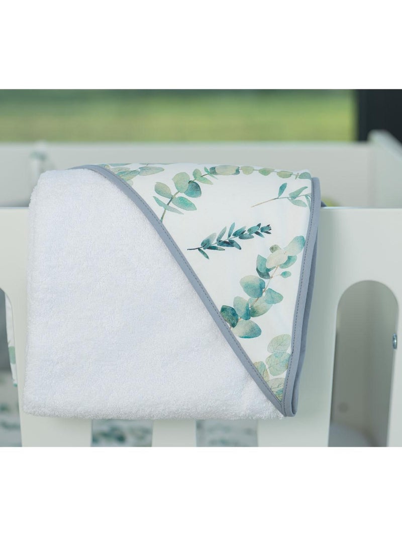 La mia prima mantella da bagno in cotone e bambù, eucalipto | SEVIRA KIDS Bianco - Kiabi