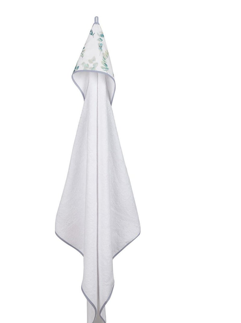 La mia prima mantella da bagno in cotone e bambù, eucalipto | SEVIRA KIDS Bianco - Kiabi