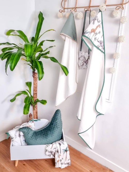 La mia prima mantella da bagno in cotone e bambù, safari | SEVIRA KIDS - Kiabi