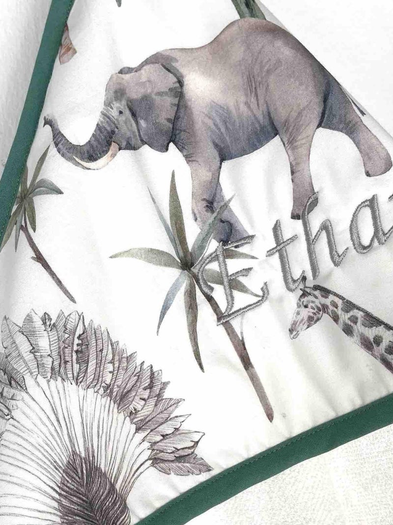 La mia prima mantella da bagno in cotone e bambù, safari | sevira kids | sevira kids Bianco - Kiabi