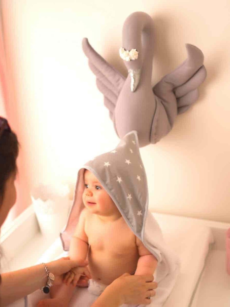 La mia prima mantella da bagno in cotone e bambù, stella | sevira kids | sevira kids Bianco - Kiabi