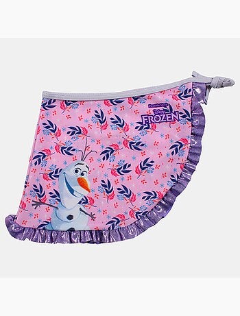 La Reine des Neiges - Costume da bagno bambina intero Frozen con pareo gonna coordinato