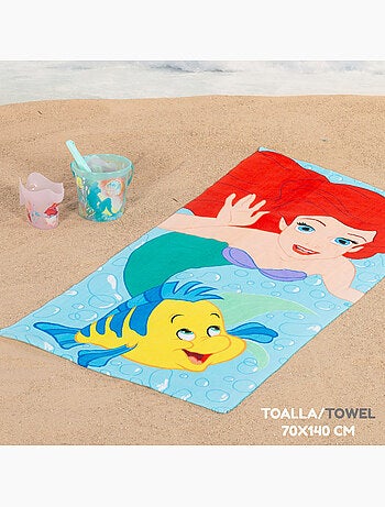 La sirenetta set di secchielli da spiaggia con accessori asciugamano e borsa