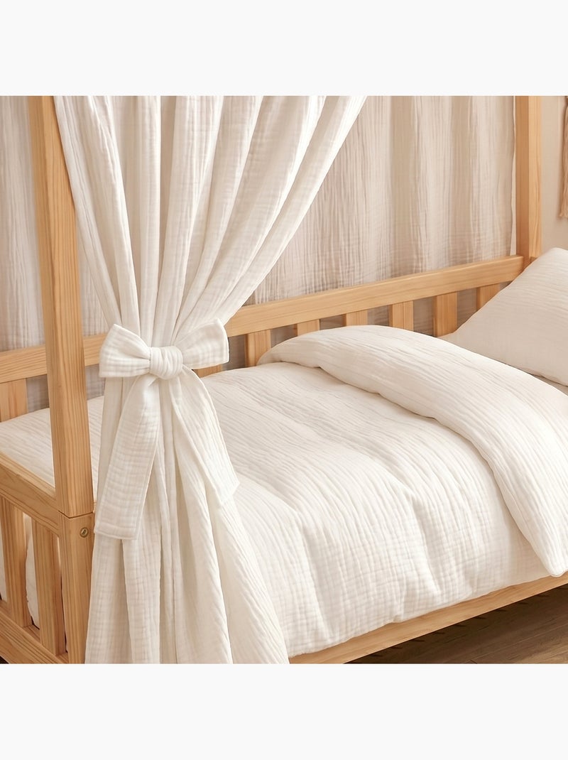 Laccetti da annodare per baldacchino in garza di cotone | sevira kids | sevira kids Bianco - Kiabi