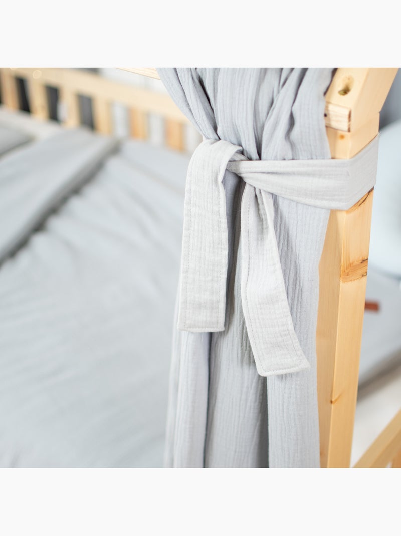 Laccetti da annodare per baldacchino in garza di cotone | sevira kids | sevira kids Grigio - Kiabi