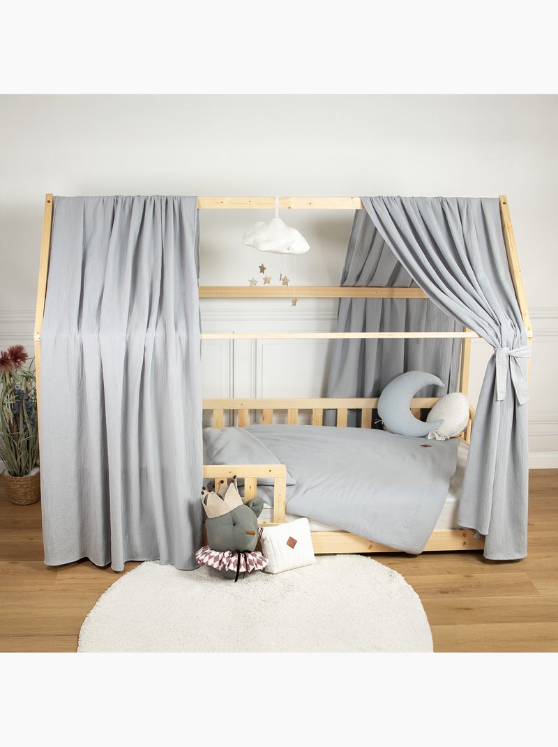 Laccetti da annodare per baldacchino in garza di cotone | sevira kids | sevira kids Grigio - Kiabi