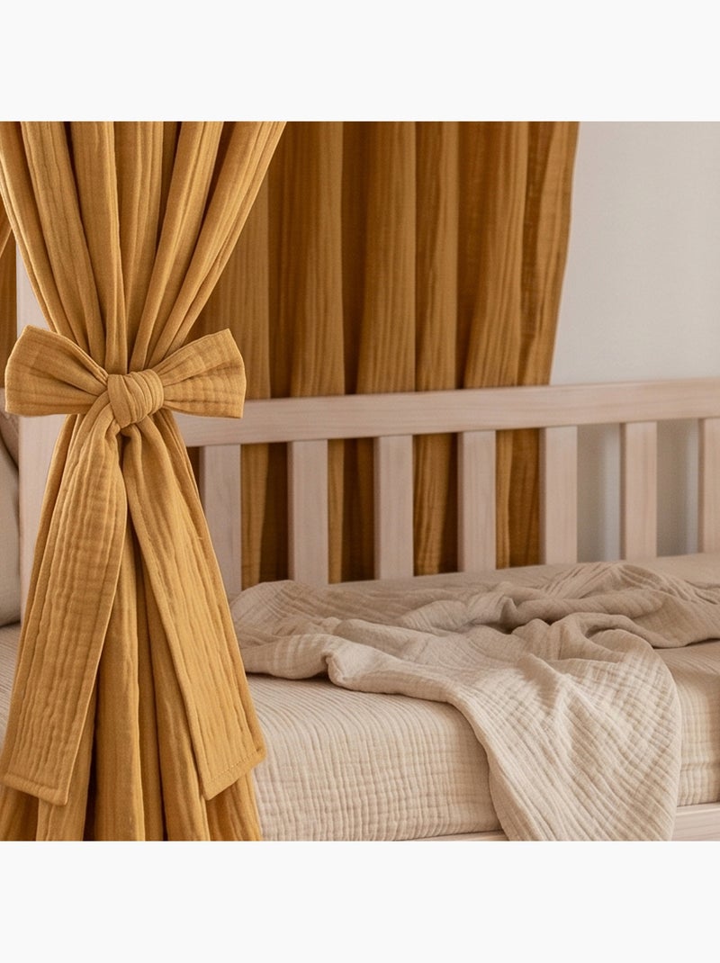 Laccetti da annodare per baldacchino in garza di cotone | sevira kids | sevira kids Marrone chiaro - Kiabi
