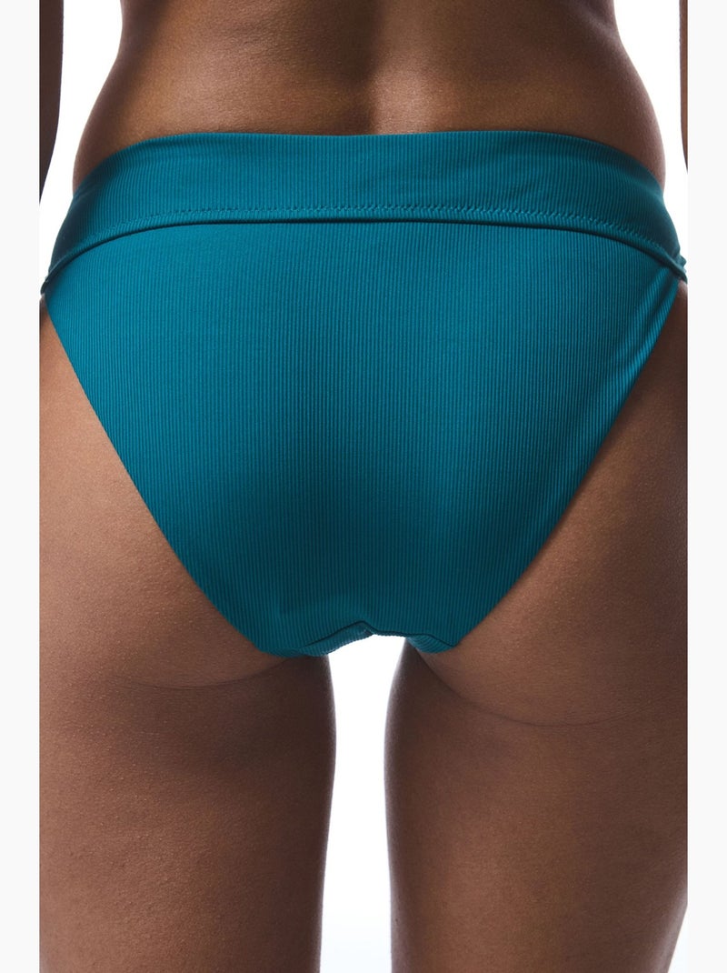 Lal slip bikini con laccetti penti Blu pavone - Kiabi