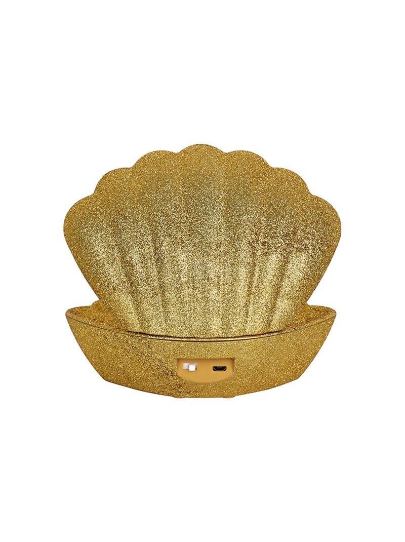 Lampada a conchiglia illuminata con effetto glitter Dorato/Oro - Kiabi