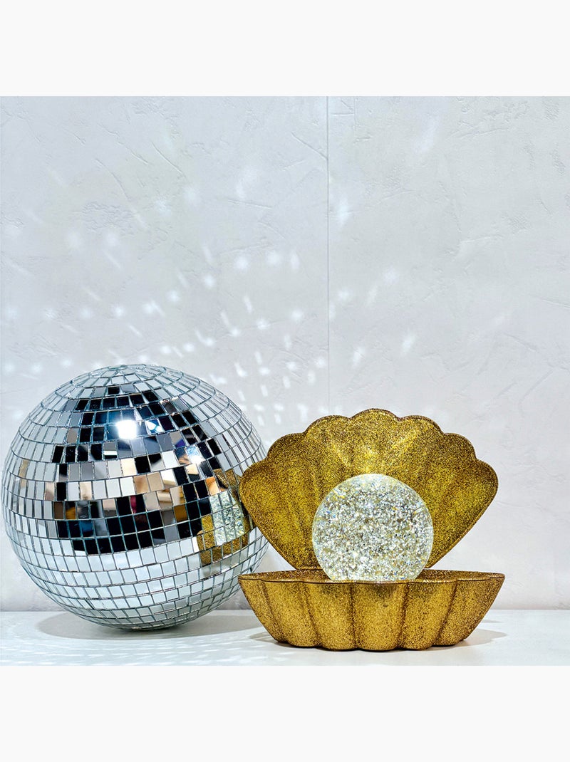Lampada a conchiglia illuminata con effetto glitter Dorato/Oro - Kiabi