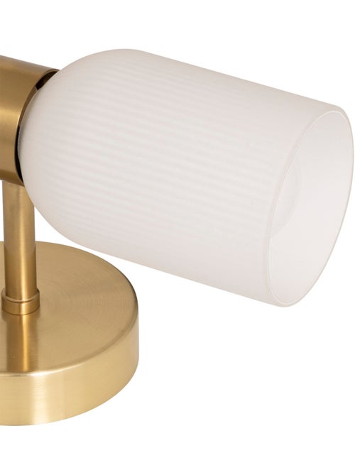 Lampada a parete doppia in vetro rigato - Kiabi Lampada a parete doppia in vetro rigato - Kiabi