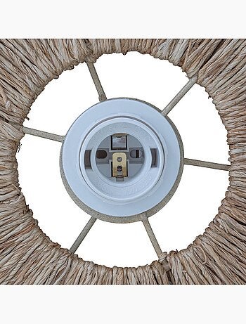 Lampada a sospensione alara in juta beige d69,5cm