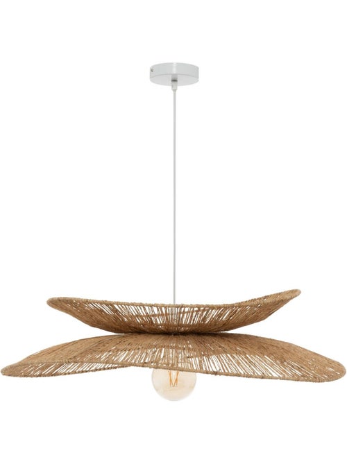 Lampada a sospensione alara in juta beige d69,5cm - Kiabi
